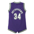 Custom #34 Purple 2022 MIL Basketball Shirt Top