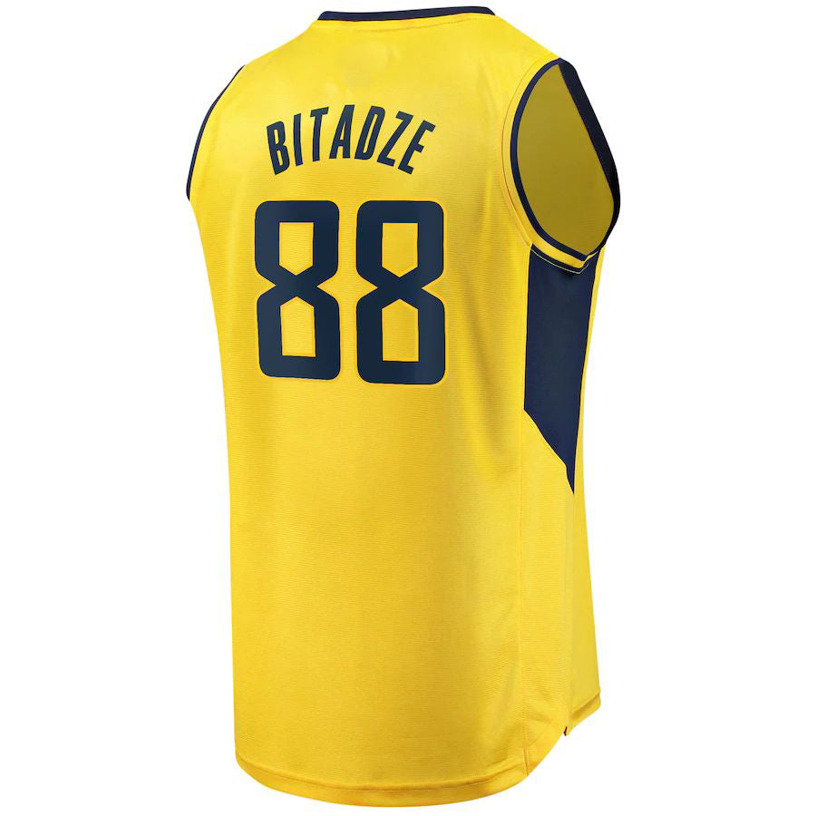 Custom #88 Gold IND Basketball Shirt Top