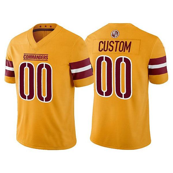 Custom Gold WAS Football Shirt Top