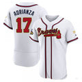 Custom #17 White 2022 ATL Baseball Shirt Top