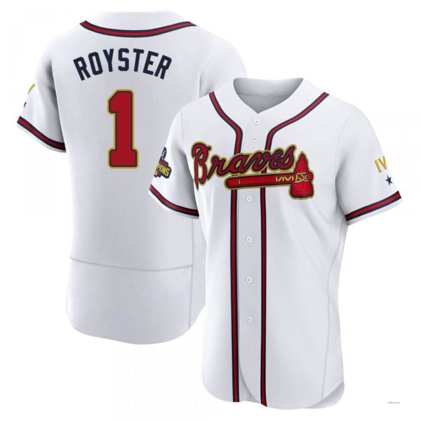 Custom #1 White 2022 ATL Baseball Shirt Top