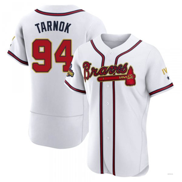 Custom #94 White 2022 ATL Baseball Shirt Top