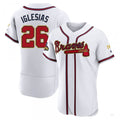 Custom #26 White 2022 ATL Baseball Shirt Top