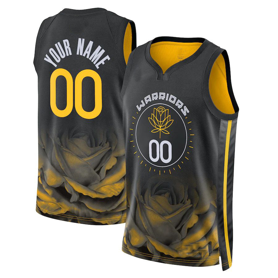 Custom #23 Black 2022 GSW Basketball Shirt Top