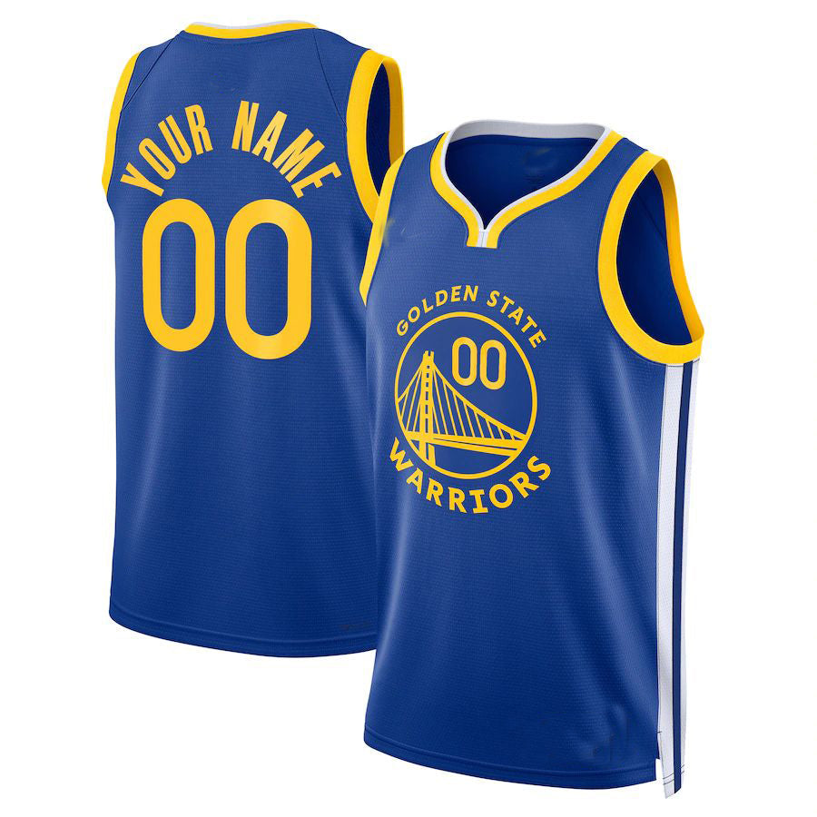 Custom #23 Blue 2022 GSW Basketball Shirt Top