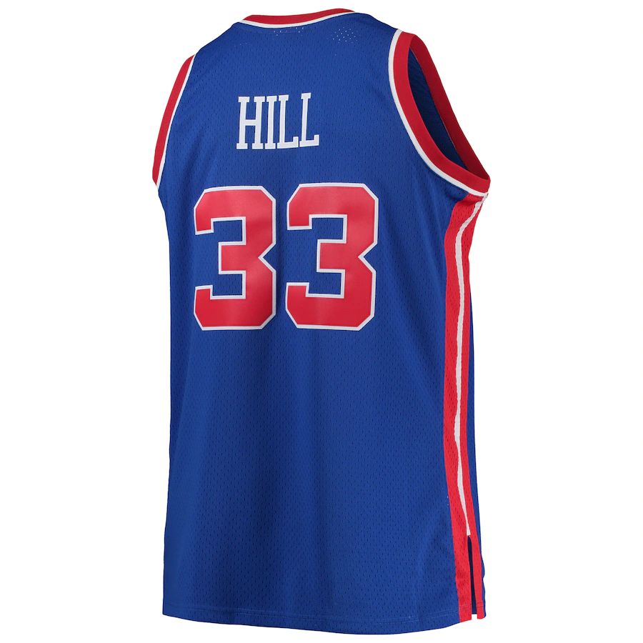 Custom #33 Blue DET Basketball Shirt Top