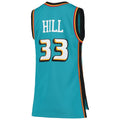 Custom #33 Teal 1998 DET Basketball Shirt Top