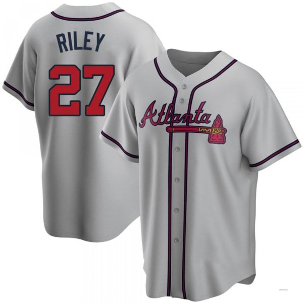 Custom #27 Gray ATL Baseball Shirt Top