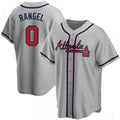 Custom #0 Gray ATL Baseball Shirt Top