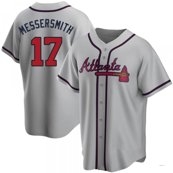 Custom #17 Gray ATL Baseball Shirt Top