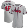 Custom #48 Gray ATL Baseball Shirt Top