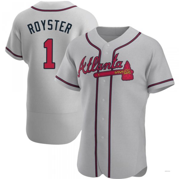 Custom #1 Gray ATL Baseball Shirt Top