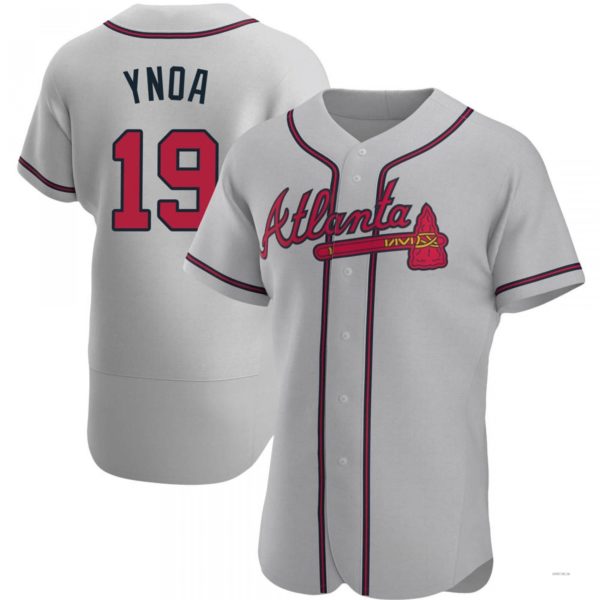 Custom #19 Gray ATL Baseball Shirt Top