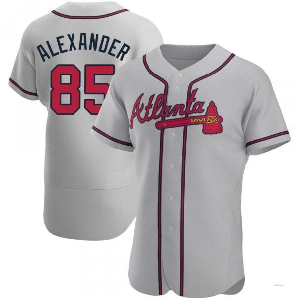 Custom #85 Gray ATL Baseball Shirt Top