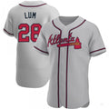 Custom #28 Gray ATL Baseball Shirt Top
