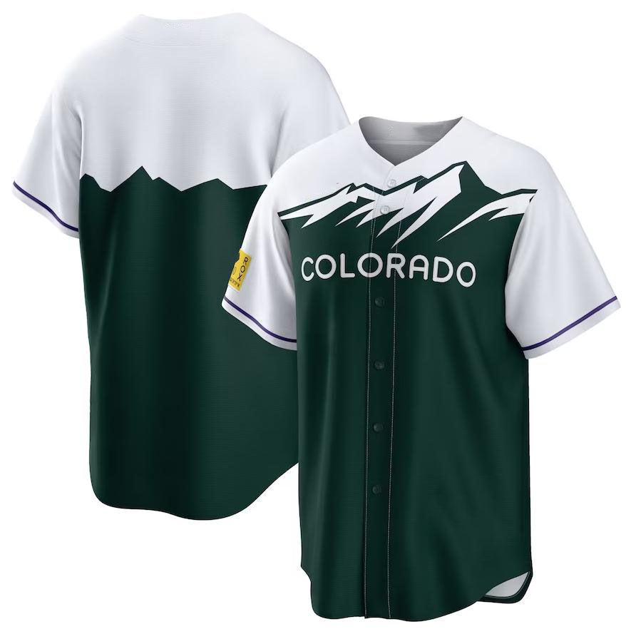 Custom Green City Connect COL Baseball Shirt Top