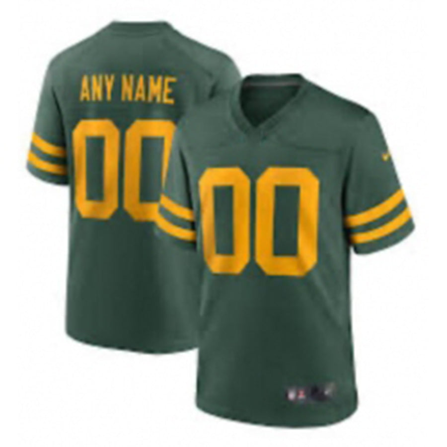 Custom Green 2021 GB Football Shirt Top