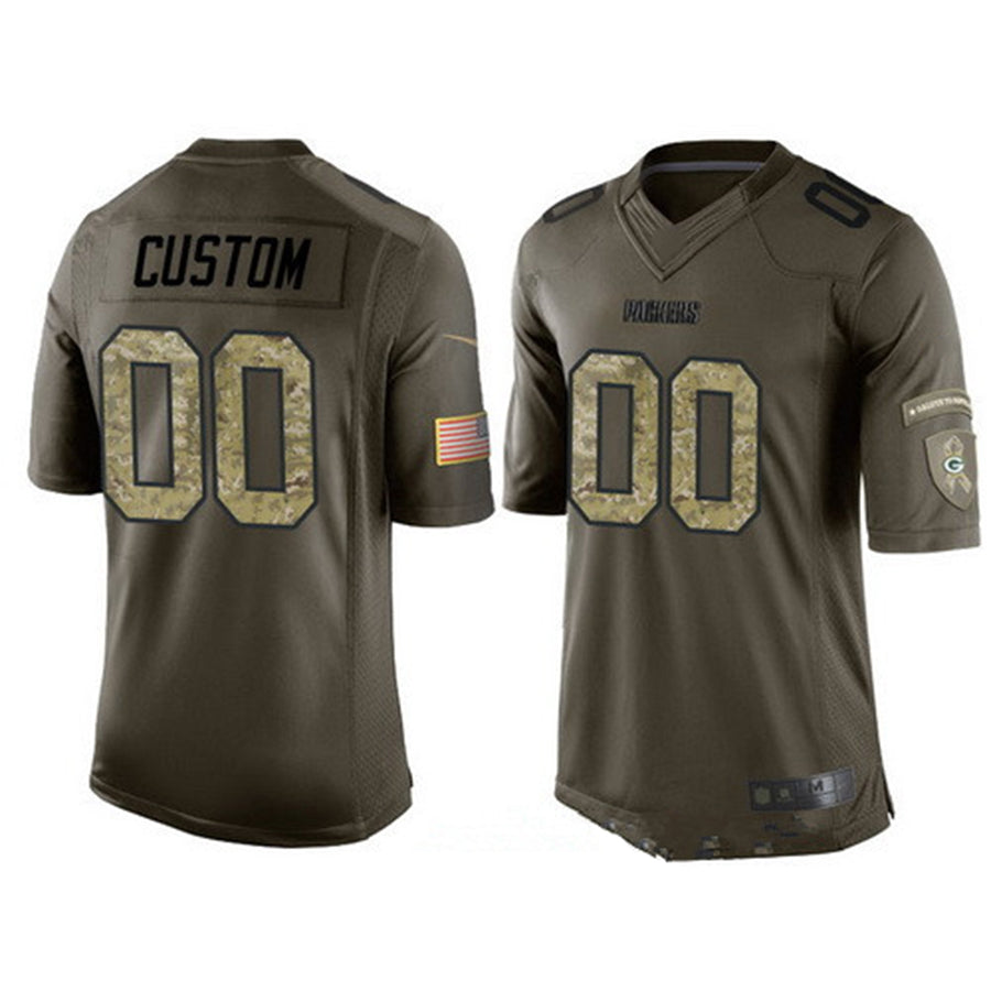 Custom Olive GB Football Shirt Top