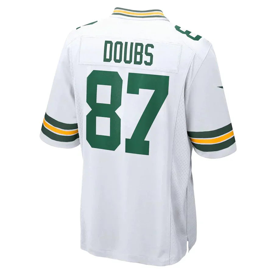 Custom #87 White GB Football Shirt Top