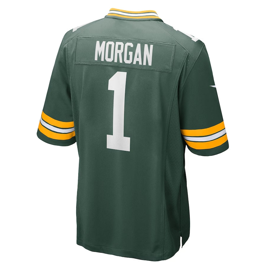 Custom #1 Green 2024 GB Football Shirt Top