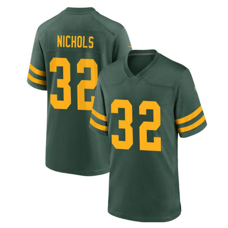 Custom #32 Green GB Football Shirt Top