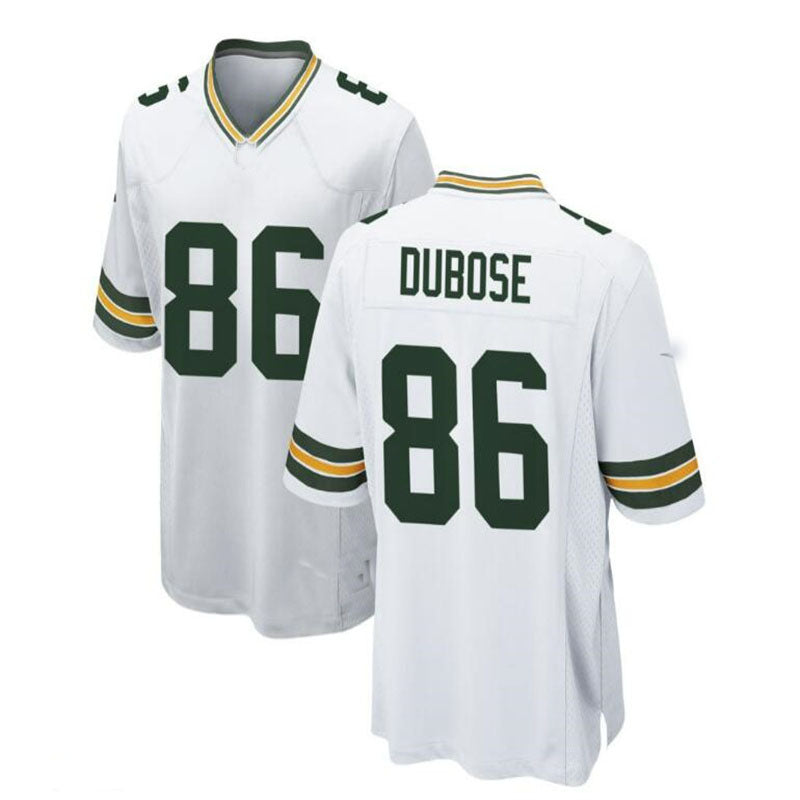 Custom #86 White GB Football Shirt Top
