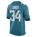 Custom #34 Teal JAX Football Shirt Top