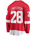 Custom #28 Red DET Hockey Shirt Top