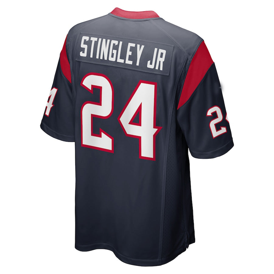 Custom #24 Navy 2022 HOU Football Shirt Top