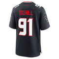 Custom #91 Navy HOU Football Shirt Top