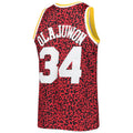Custom #34 Red 1993 HOU Basketball Shirt Top