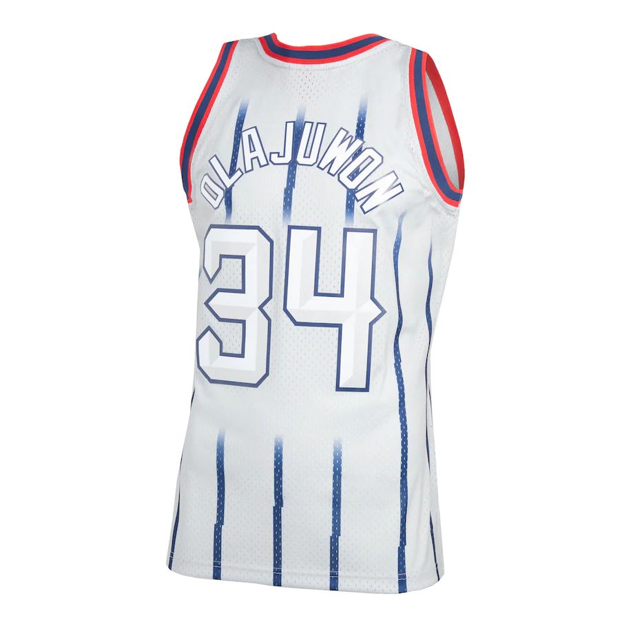 Custom #34 Gray 1996 HOU Basketball Shirt Top