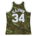 Custom #34 Green 1993 HOU Basketball Shirt Top