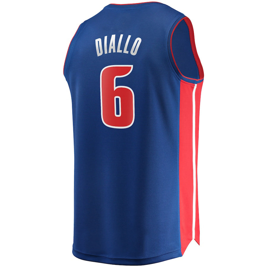 Custom #6 Blue 2021 DET Basketball Shirt Top