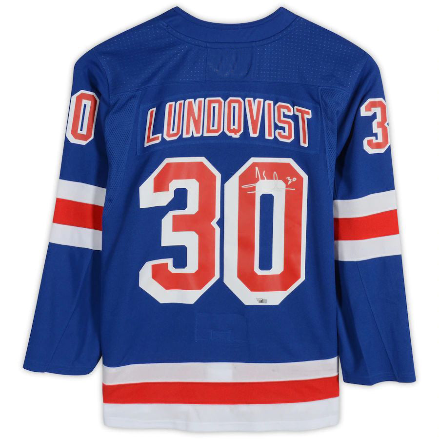 Custom #30 Blue Hockey Shirt Top