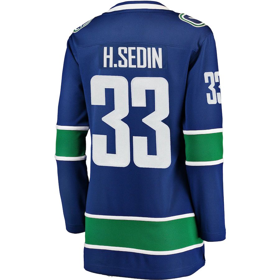 Custom #33 Blue VAN Hockey Shirt Top