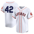 Custom #42 White 2024 Jackie Robinson Day HOU Baseball Shirt Top