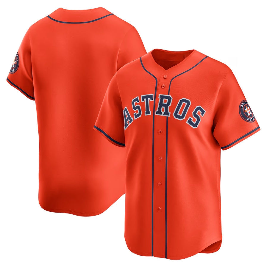 Custom Orange HOU Baseball Shirt Top