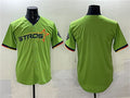 Custom Green 2025 City Connect HOU Baseball Shirt Top