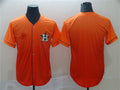 Custom Orange HOU Baseball Shirt Top