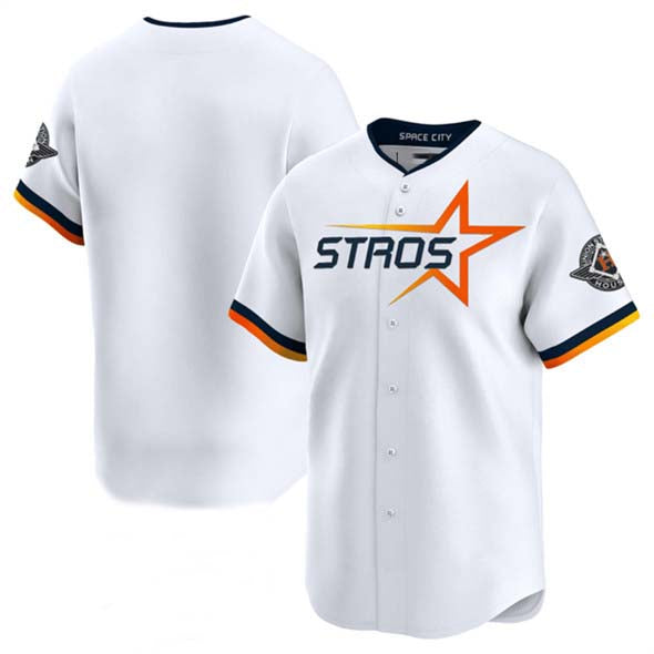 Custom White 2025 City Connect HOU Baseball Shirt Top