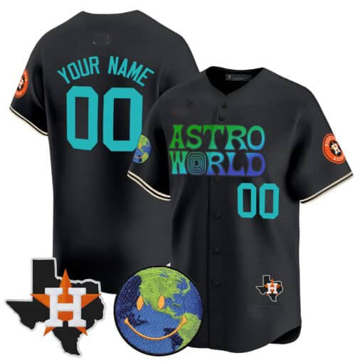 Custom HOU Baseball Shirt Top