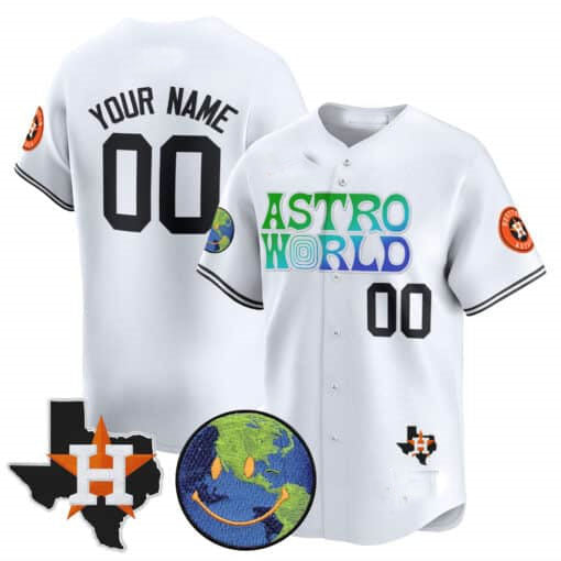 Custom HOU Baseball Shirt Top