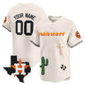 Custom HOU Baseball Shirt Top