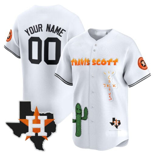 Custom HOU Baseball Shirt Top