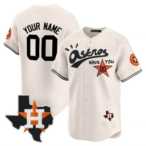 Custom HOU Baseball Shirt Top