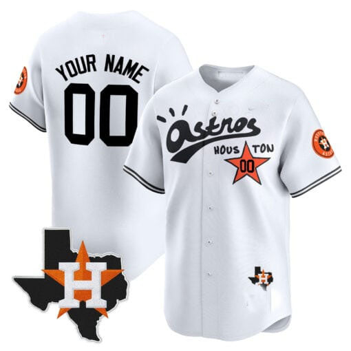 Custom HOU Baseball Shirt Top