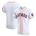 Custom White HOU Baseball Shirt Top