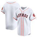 Custom White HOU Baseball Shirt Top