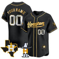 Custom HOU Baseball Shirt Top